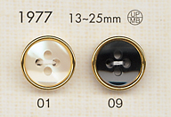 1977 Botão De Luxo Elegante Com 4 Furos Para Camisas DAIYA BUTTON