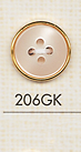 206GK Botão De Plástico Simples De 4 Orifícios DAIYA BUTTON