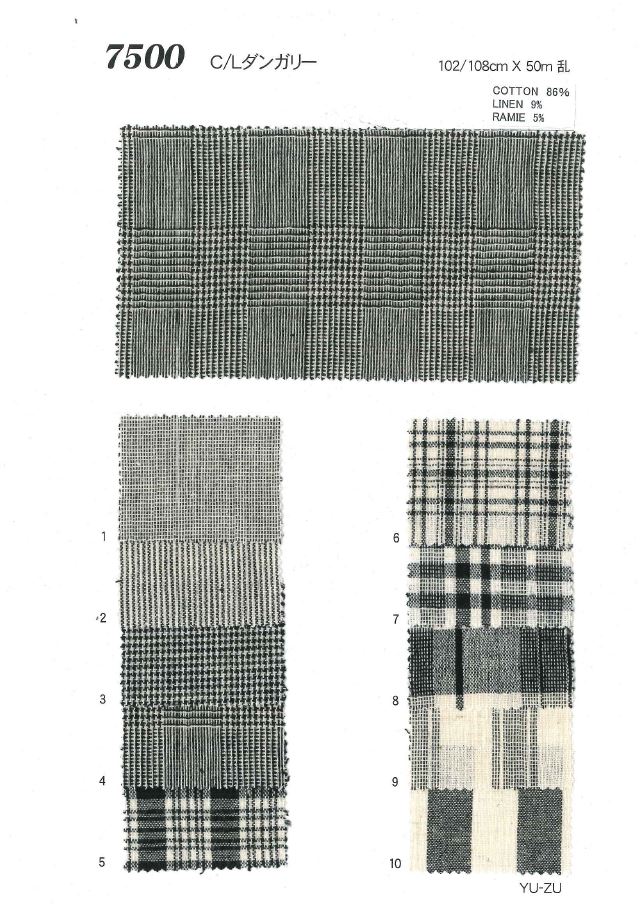 7500 Macacão De Linho[Têxtil / Tecido] Ueyama Textile