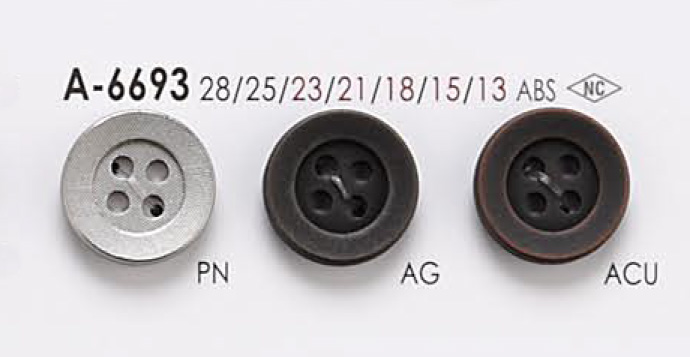 A6693 Botão De Metal De 4 Orifícios IRIS