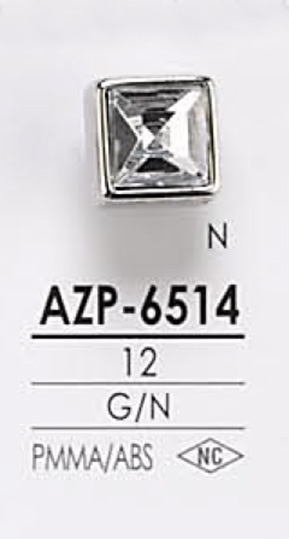 AZP6514 Botão De Pedra Cristal IRIS