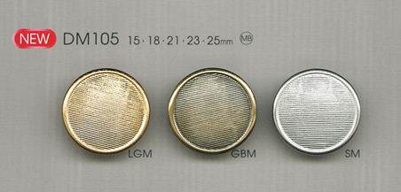 DM105 Botão De Metal Simples Para Jaqueta DAIYA BUTTON