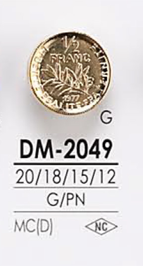 DM2049 Botão De Metal IRIS
