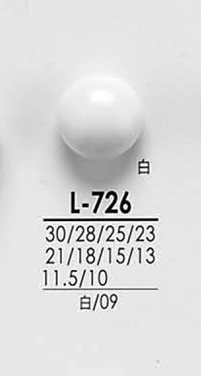 L726 Da Camisa Ao Casaco Preto E Botões De Tingimento[Botão] IRIS