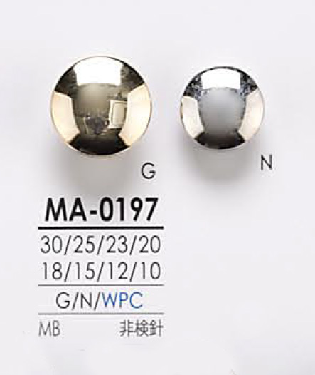 MA0197 Botão De Metal IRIS