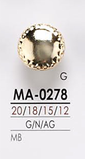 MA0278 Botão De Metal IRIS