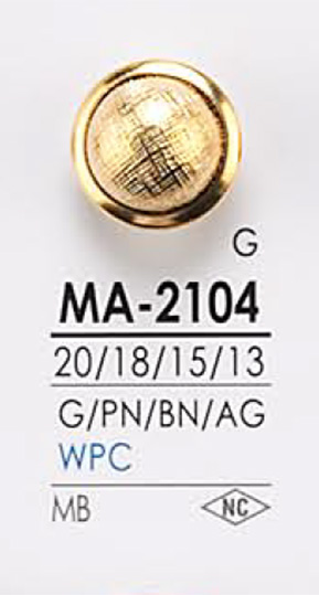 MA2104 Botão De Metal IRIS