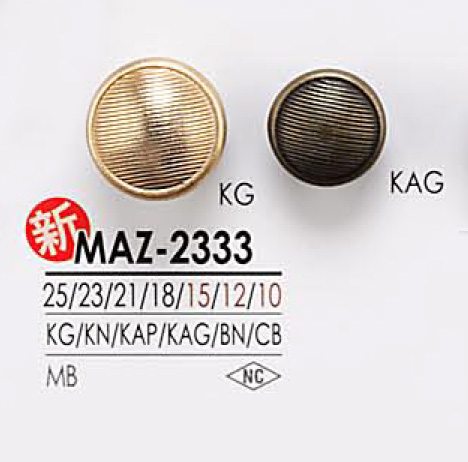 MAZ2333 Botão De Metal IRIS