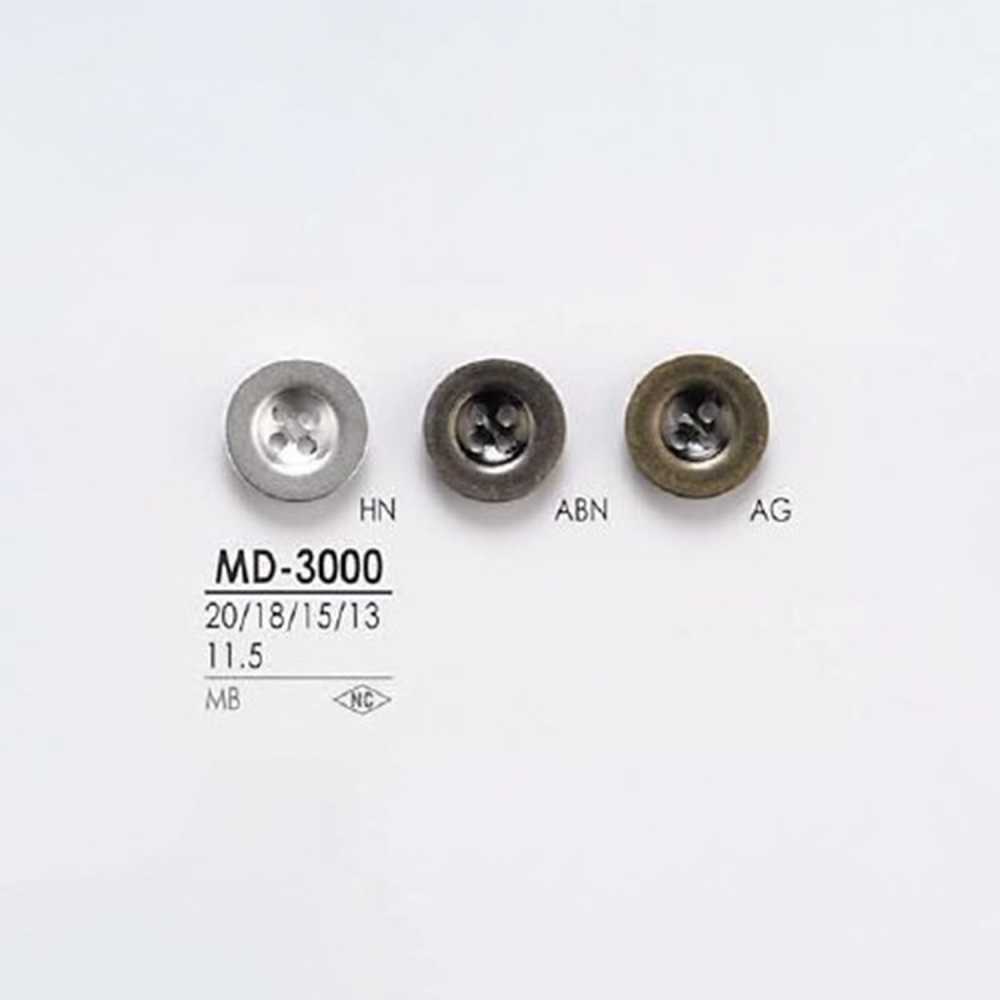 MD3000 Botão De Metal Com 4 Buracos Para Jaquetas E Ternos IRIS