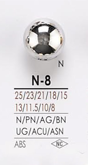 N8 Botão De Metal IRIS