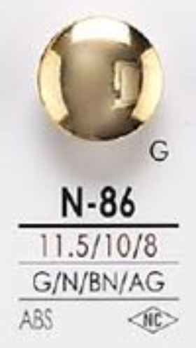 N86 Botão De Metal De Resina ABS