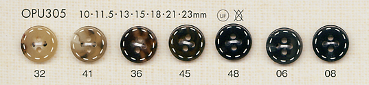 OPU305 Botão De Poliéster De 4 Furos Com Desenho De Pontos Em Tartaruga DAIYA BUTTON