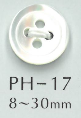 PH17 Botão De 4 Furos E 17 Conchas Sakamoto Saji Shoten