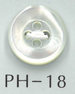PH18 Botão De Concha Oca De 4 Furos Sakamoto Saji Shoten