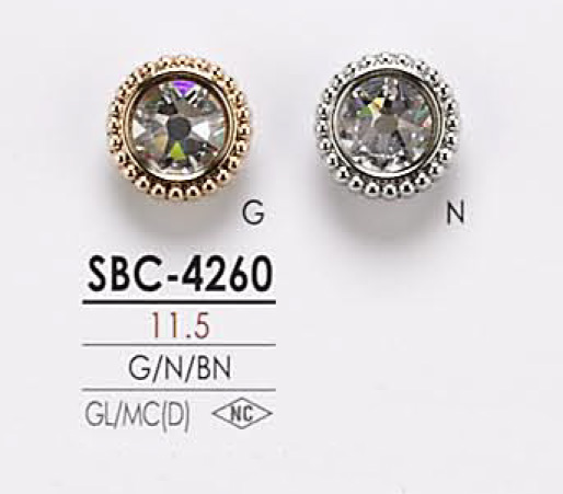 SBC4260 Botão De Pedra Cristal IRIS
