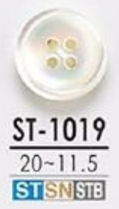 ST1019 Feito Por Takase Shell 4 Furos Na Frente, Botão Brilhante IRIS