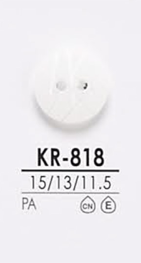 KR818 Botão De Camisa Preta E Tingida IRIS