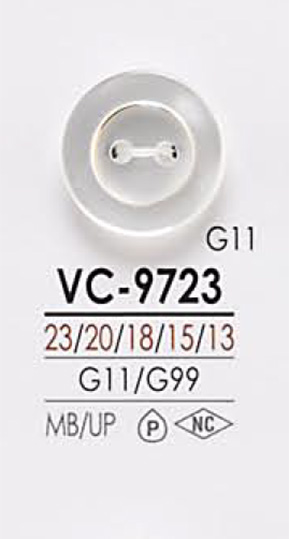 VC9723 Botão De Camisa Preta E Tingida IRIS