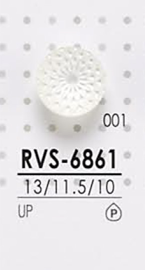 RVS6861 Botão De Poliéster Para Tingimento IRIS