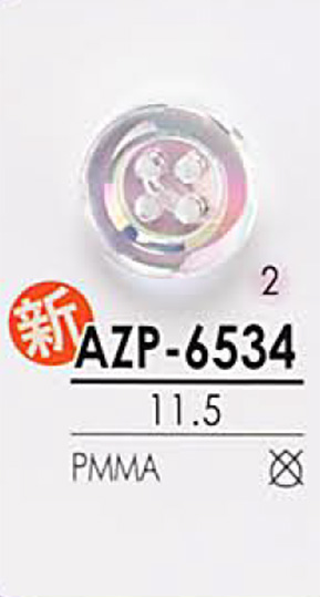 AZP6534 Aurora Pearl Button[Botão] IRIS