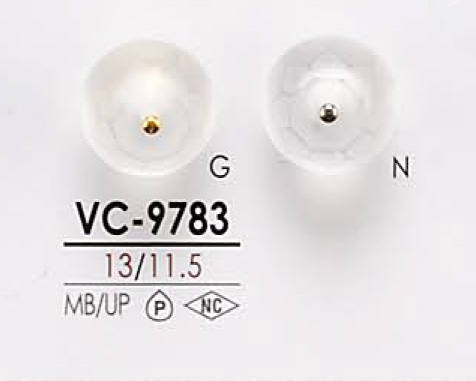 VC9783 Botão Pin Curl Em Forma De Concha Para Tingimento IRIS