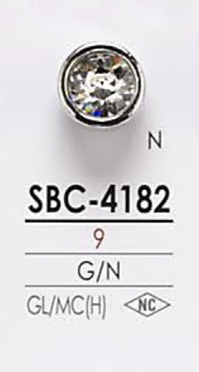 SBC4182 Botão De Pedra Cristal IRIS