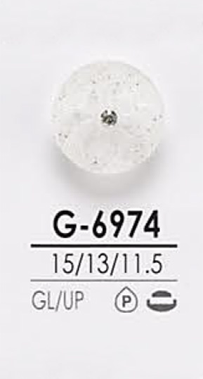 G6974 Botão De Cristal Rosa Ondulado Para Tingimento IRIS
