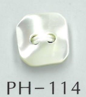 PH114 Botão De Concha Quadrada De 2 Furos Sakamoto Saji Shoten