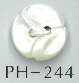 PH244 2- Botão Concha Sakamoto Saji Shoten