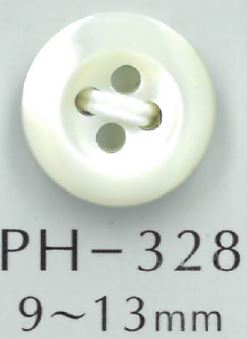 PH328 Botão De Concha Com Borda Redonda De 4 Furos Sakamoto Saji Shoten