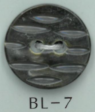 BL-7 Botão De Concha Esculpida Com 2 Furos Sakamoto Saji Shoten
