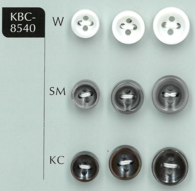 KBC-8540 Botão De Casca Grossa De 4 Mm Com 4 Furos Sakamoto Saji Shoten
