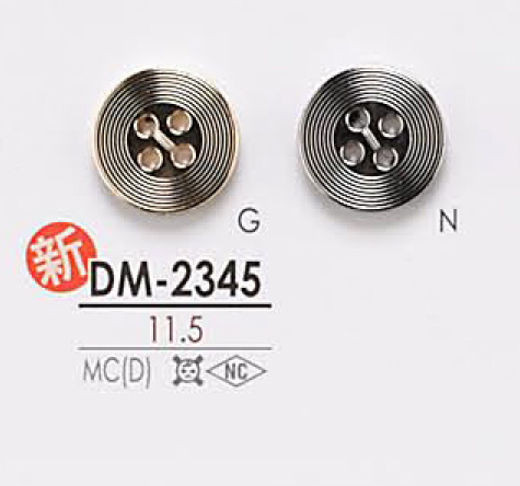 DM2345 Botão De Metal De 4 Orifícios IRIS