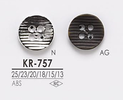 KR757 Botão De Metal De 4 Orifícios IRIS