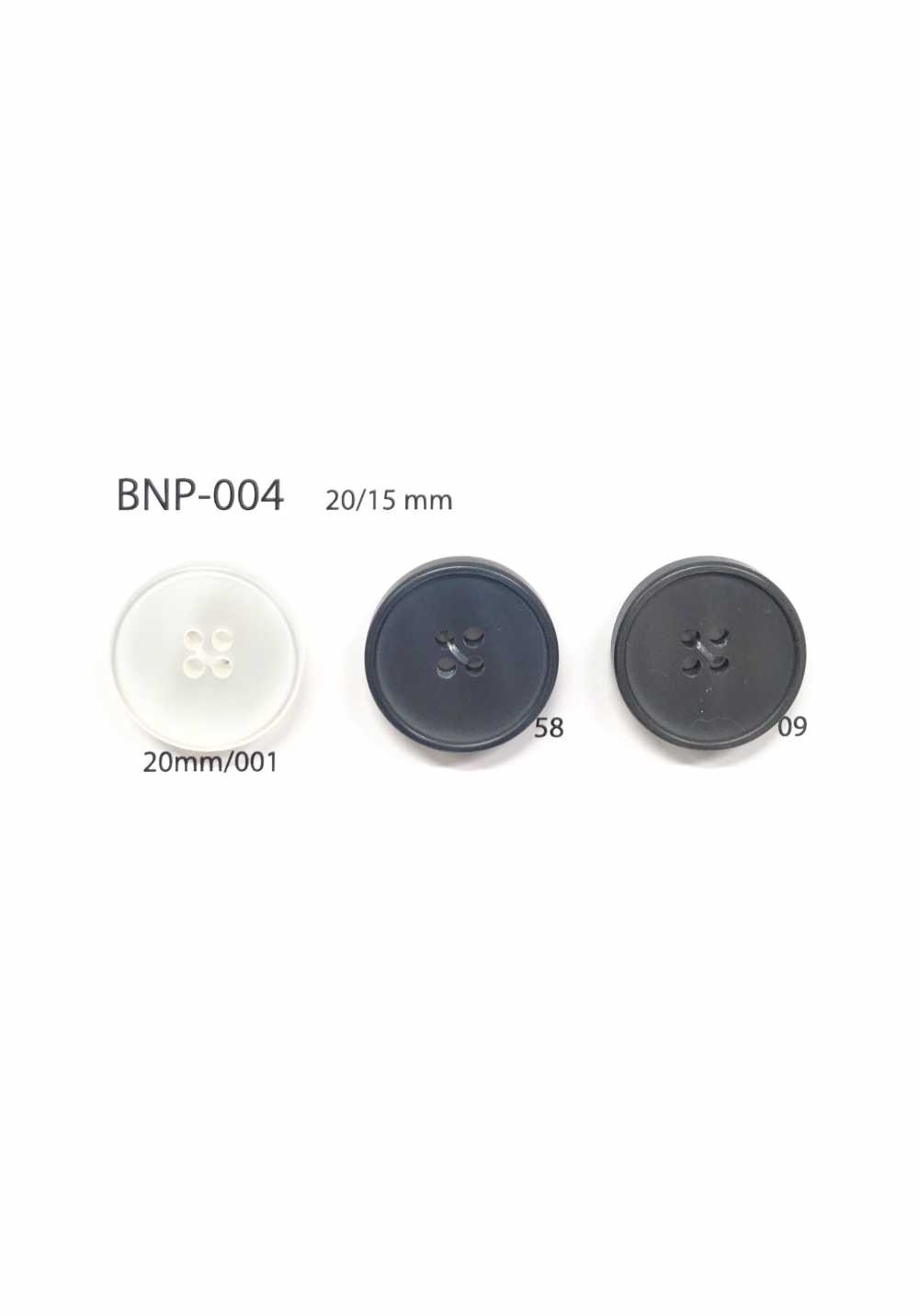 BNP-004 Botão Biopoliester 4 Furos IRIS