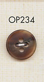 OP234 Botão De Poliéster Fosco De 4 Furos Tipo Buffalo DAIYA BUTTON