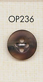 OP236 Botão De Poliéster Fosco De 4 Furos Tipo Buffalo DAIYA BUTTON