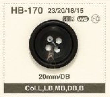 HB-170 Botão De Chifre De 4 Orifícios De Material Natural Para Terno / Jaqueta De Búfalo IRIS
