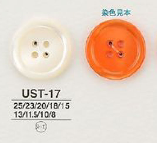 UST-17 Botão De Concha De 4 Furos De Concha De Material Natural IRIS