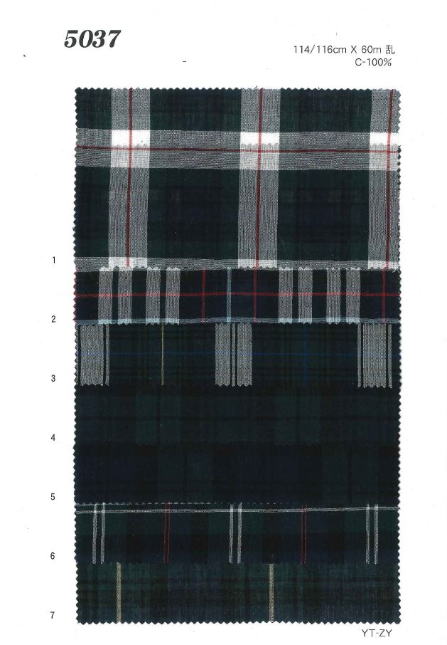 MU5037 Verificação Do Gramado[Têxtil / Tecido] Ueyama Textile