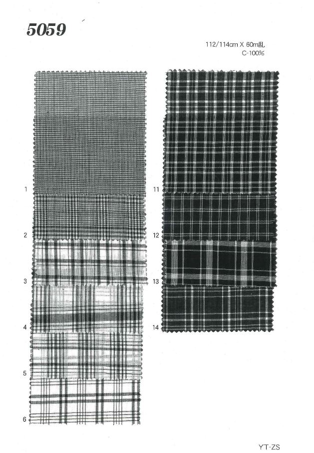 MU5059 Verificação Do Gramado[Têxtil / Tecido] Ueyama Textile