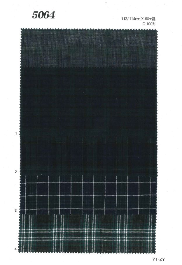MU5064 Verificação Do Gramado[Têxtil / Tecido] Ueyama Textile