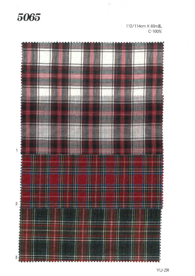 MU5065 Verificação Do Gramado[Têxtil / Tecido] Ueyama Textile