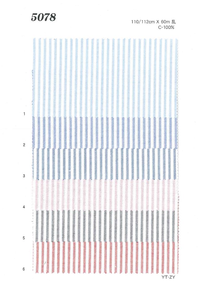 MU5078 Oxford Stripe[Têxtil / Tecido] Ueyama Textile