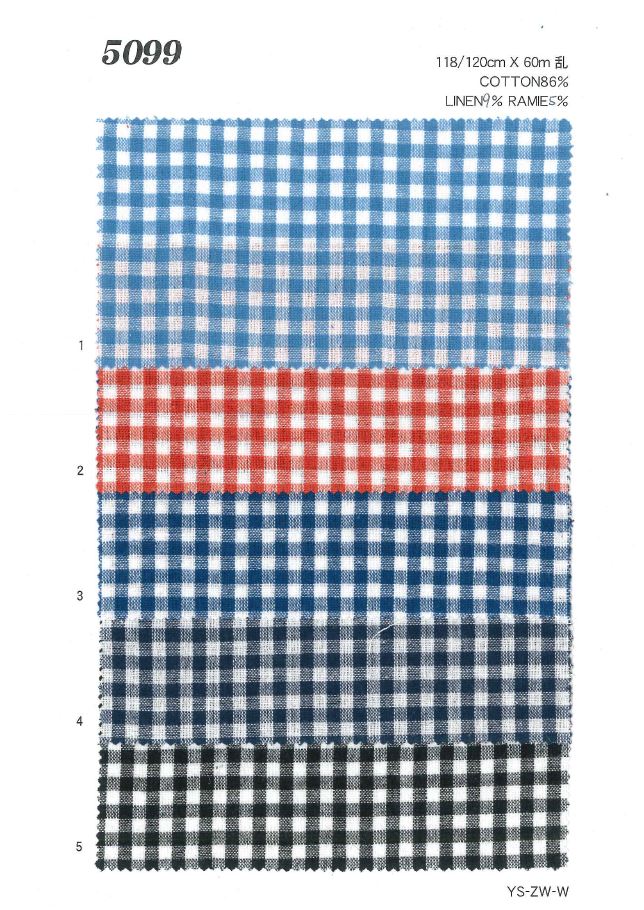 MU5099 Cheque De Linho[Têxtil / Tecido] Ueyama Textile