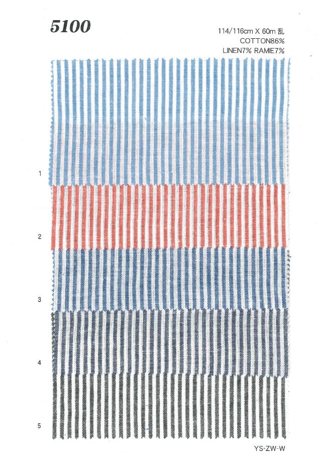 MU5100 Listra De Linho[Têxtil / Tecido] Ueyama Textile