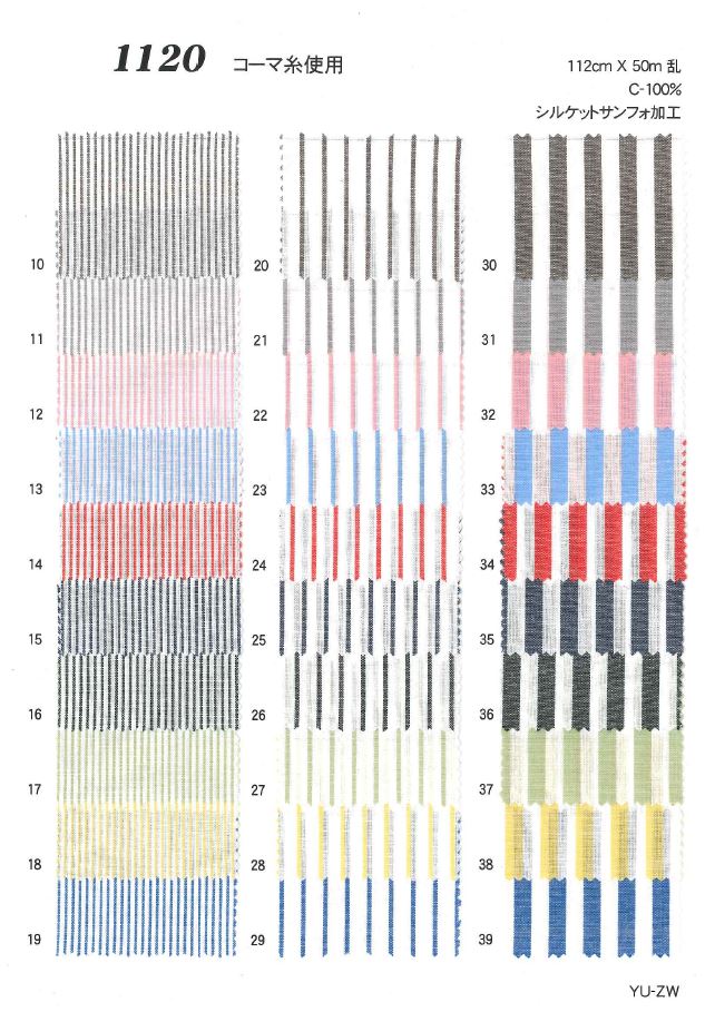 1120 Stripe Check[Têxtil / Tecido] Ueyama Textile