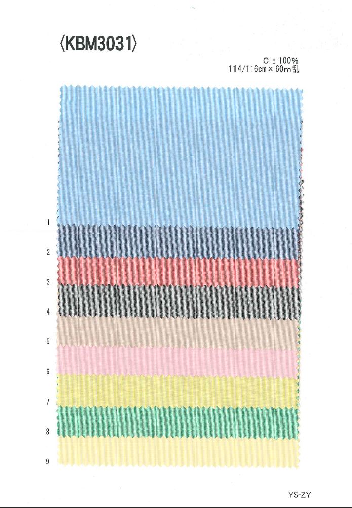 KBM3031 Linha Fina Tingida De Fios[Têxtil / Tecido] Ueyama Textile