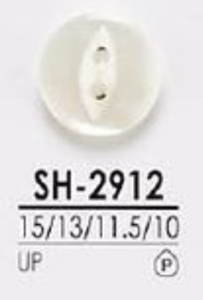 SH-2912 Orifício Frontal De Resina De Poliéster 2 Orifícios, Botão Brilhante IRIS