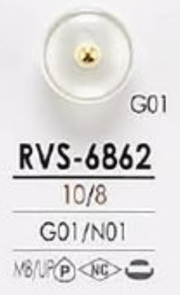 RVS6862 Botão Bola De Metal Rosa Ondulado Para Tingimento IRIS